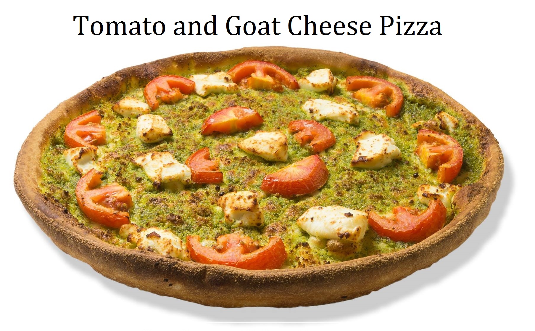 tomato and goat chz pizza